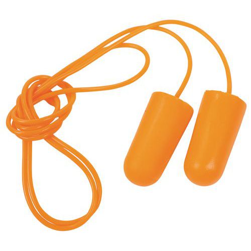 Tampões auriculares com cordão - Manutan Expert