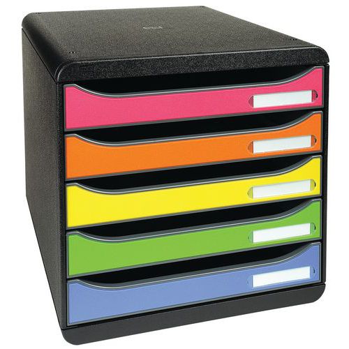Módulo de arquivo Big Box Plus, multicolor, 5 gavetas – Exacompta
