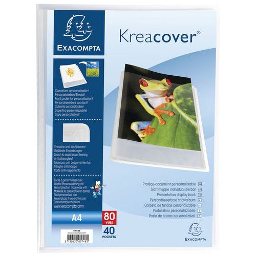 Pasta proteção docum. Kreacover® – A4. translúcida – Exacompta