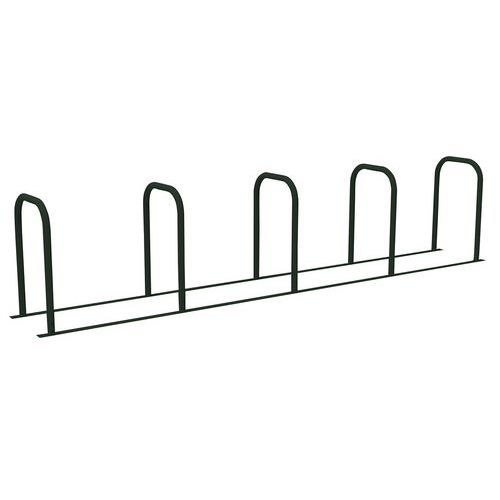 Pilarete para bicicletas em U interligado – Pintado – 5 lugares