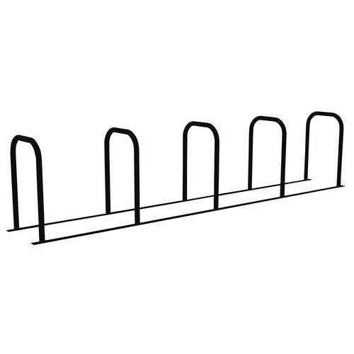 Pilarete para bicicletas em U interligado – Pintado – 5 lugares