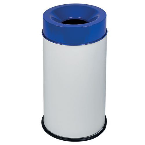 Cesto branco antifogo com tampa, de 90 L
