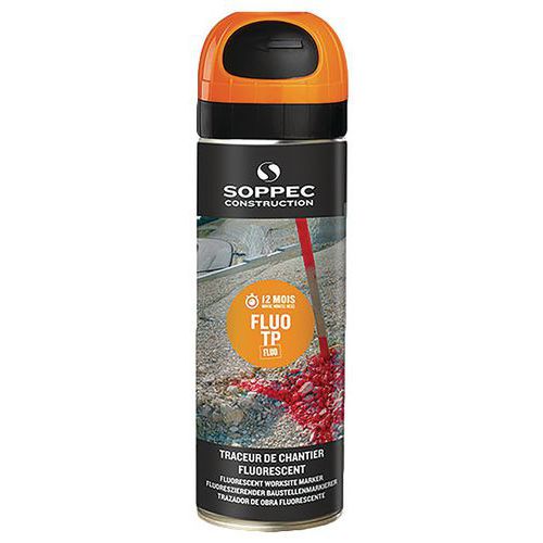 Aerossol traçador de estaleiro fluorescente – Fluo TP® – 500 ml – Soppec