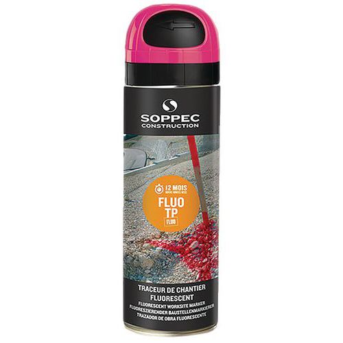 Aerossol traçador de estaleiro fluorescente – Fluo TP® – 500 ml – Soppec
