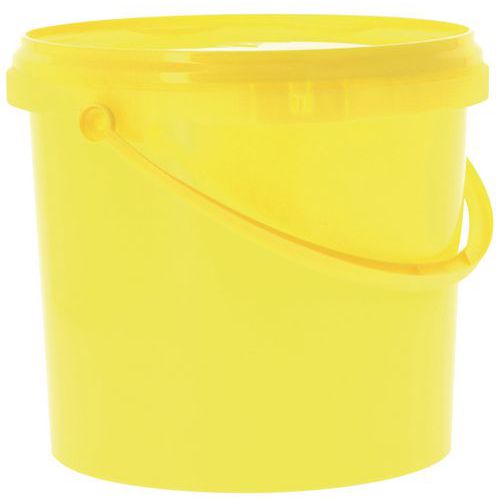 Balde com tampa – colorido – 5 L