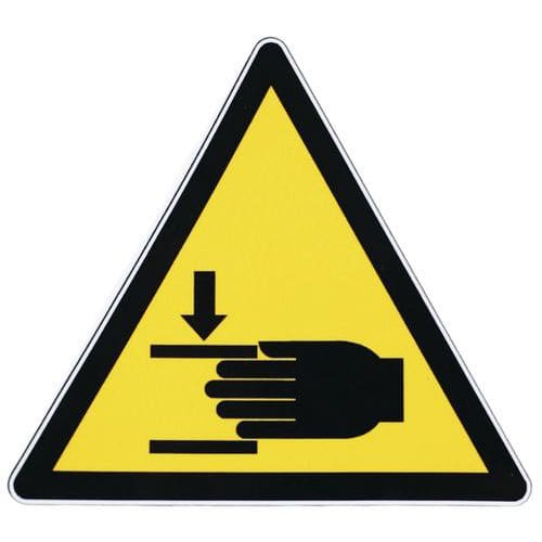Painel de perigo – Perigo de esmagamento – adesivo - Manutan Expert