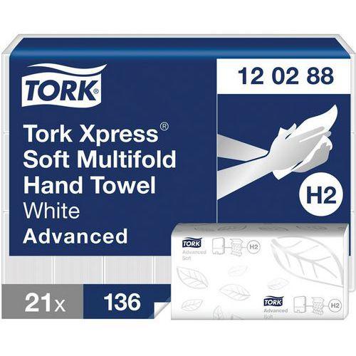 Toalhetes Tork Advanced H2 – encaixados