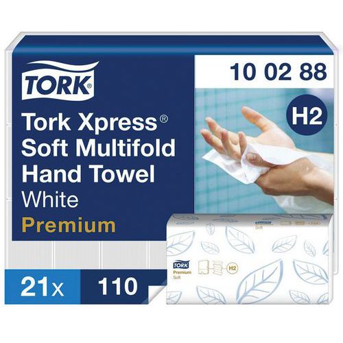 Toalhetes premium H2 interfold – Tork