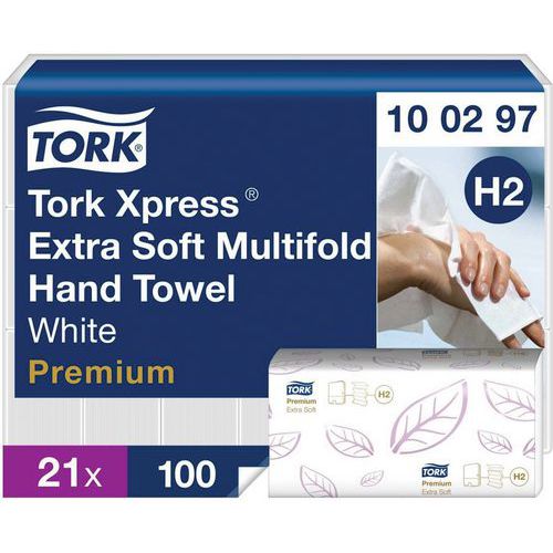 Toalhetes premium H2 interfold – Tork