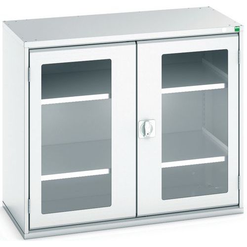 Portas transparentes do armário Verso com 2 prateleiras 1050x550x900