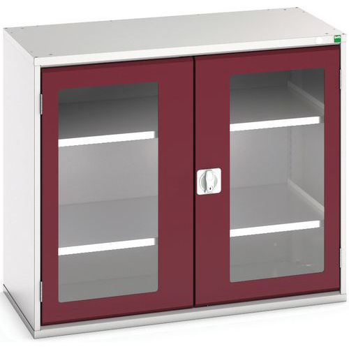 Portas transparentes do armário Verso com 2 prateleiras 1050x550x900