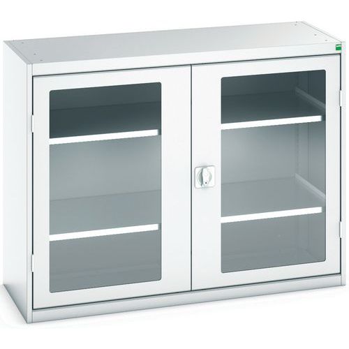 Portas transparentes do armário Verso com 2 prateleiras 1300x550x1000