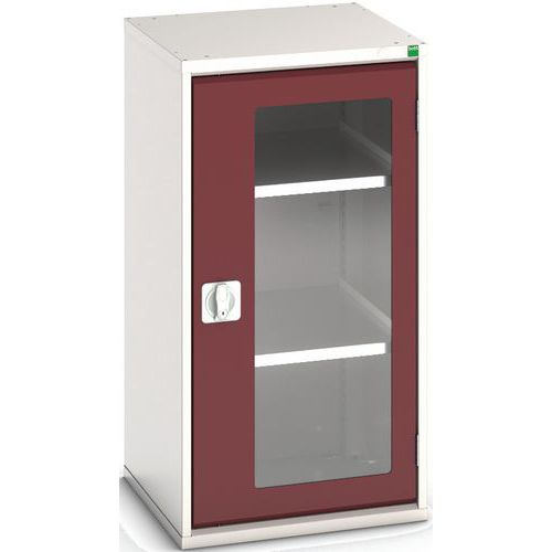 Portas transparentes do armário Verso com 2 prateleiras 525x550x1000
