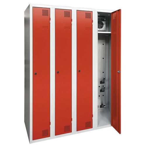 Cacifo com secagem para indústria limpa – 1 a 4 colunas – Com base – Akaze