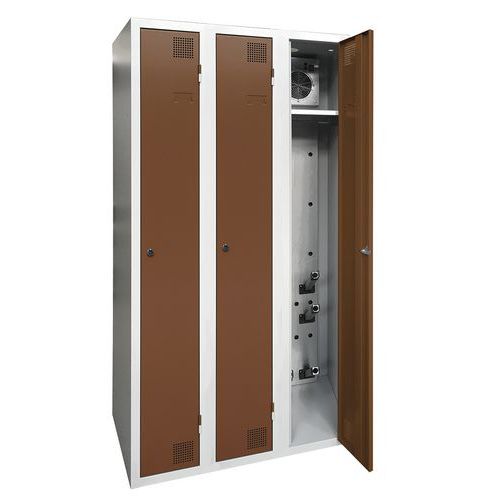 Cacifo com secagem para indústria limpa – 1 a 4 colunas – Com base – Akaze