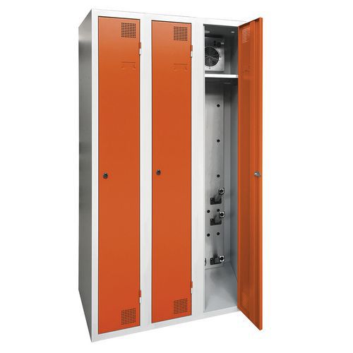 Cacifo com secagem para indústria limpa – 1 a 4 colunas – Com base – Akaze