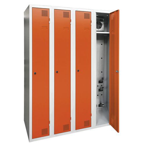 Cacifo com secagem para indústria limpa – 1 a 4 colunas – Com base – Akaze