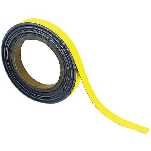 Fita magnética apagável para marcação – 10 m – amarelo - Manutan Expert
