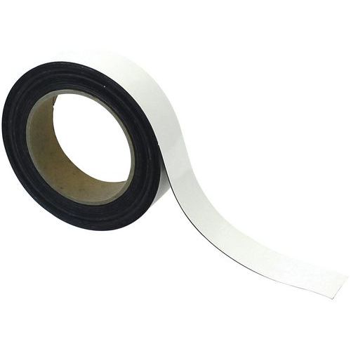 Fita magnética apagável para marcação – 10 m – Branco - Manutan Expert