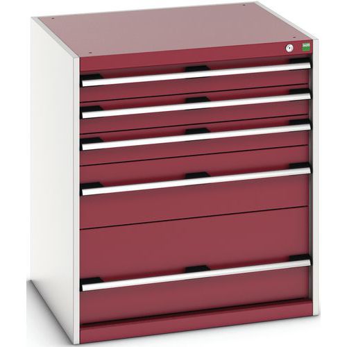 Armário de gavetas SL-879-5.2 com 5 gavetas para carga pesada - BOTT
