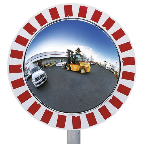 Espelho panorâmico inquebrável para a indústria com visão 180° – Kaptorama