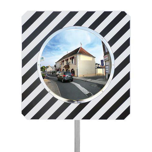 Espelho rodoviário em inox antivandalismo adequado para a via pública – Kaptorama