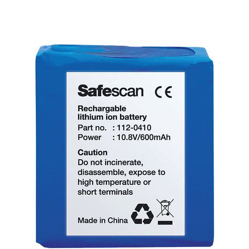 Bateria recarregável para detetor de notas falsas 155-S – Safescan LB-105
