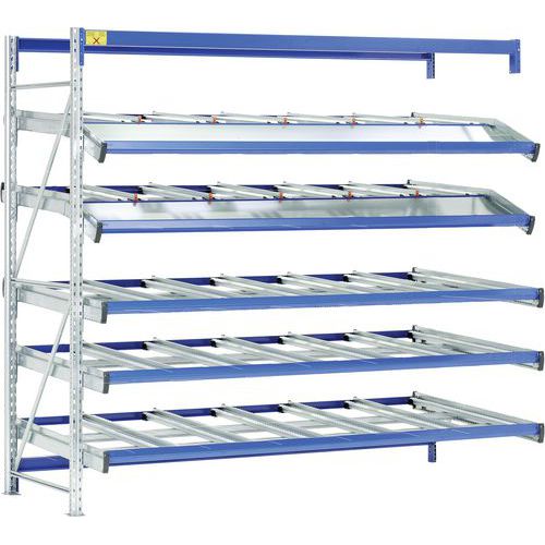 Estante dinâmica de picking FIFO Flex