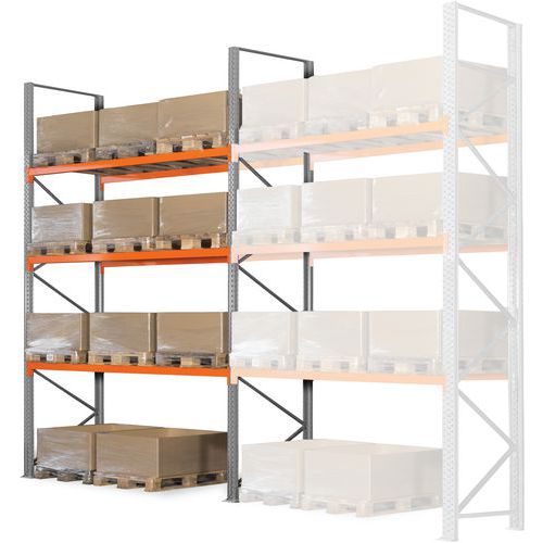 Estante de paletes Easy-Rack – acabamento galvanizado – Manorga