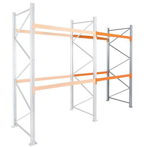 Estante de paletes Easy-Rack – acabamento galvanizado – Manorga