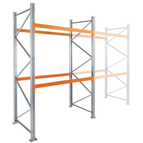 Estante de paletes Easy-Rack – acabamento galvanizado – Manorga