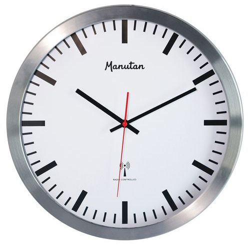 Relógio de parede radiocomandado - Manutan Expert