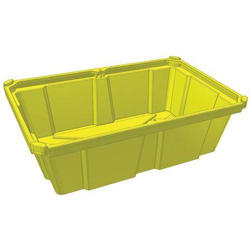 Caixa de retenção de fundo plano – capacidade de retenção de 230 L Caixa de retenção de fundo plano – capacidade de retenção de 230 L