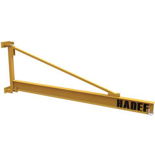 Grua mural triangular – capacidade de 250 a 2000 kg – HADEF