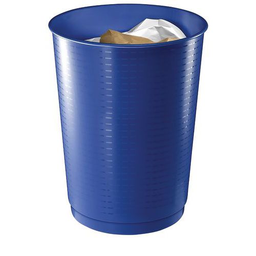 Cesto de lixo azul-cobalto – capacidade de 40 L – CEP