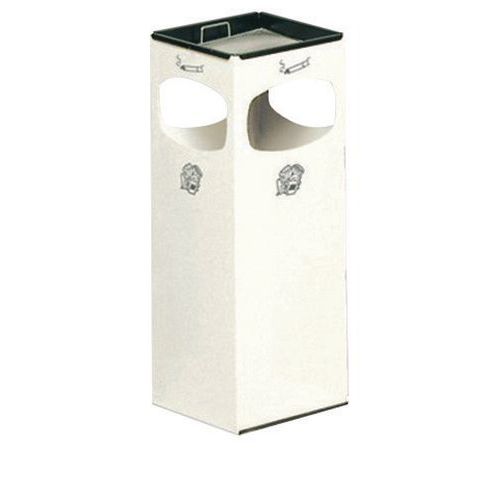 Cinzeiro-caixote do lixo em aço pintado com capacidade de 22 L – Var