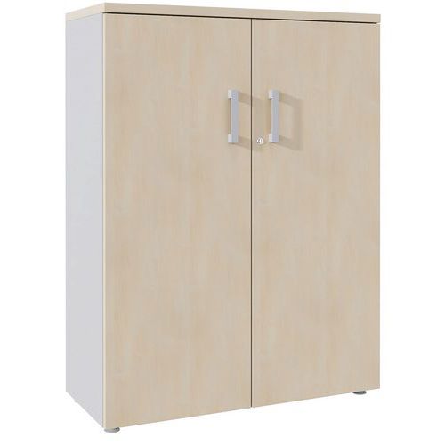 Armário de arquivo com portas rebatíveis de 133 cm de altura