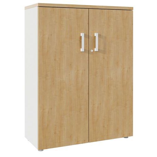 Armário de arquivo com portas rebatíveis de 133 cm de altura