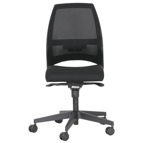 Cadeira de escritório Kenari com espaldar em rede sem apoios para os braços – preto – Nowystyl