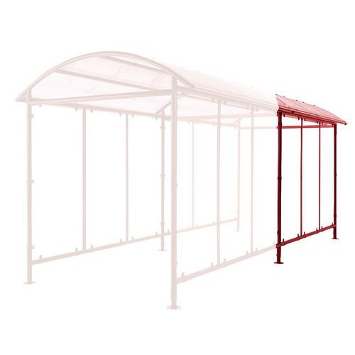 Extensão para abrigo colorido em cúpula para bicicletas – Mottez