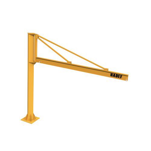 Grua triangular giratória – capacidade de 250 a 1000 kg – HADEF