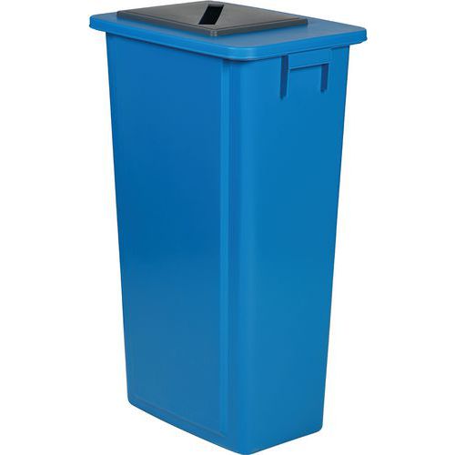 Caixote de lixo de separação seletiva – papel, embalagens e vidro – 80 L – Probbax