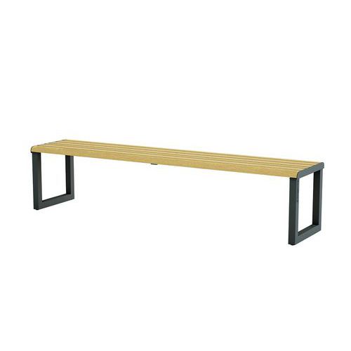 Banco plano H24 em aço galvanizado