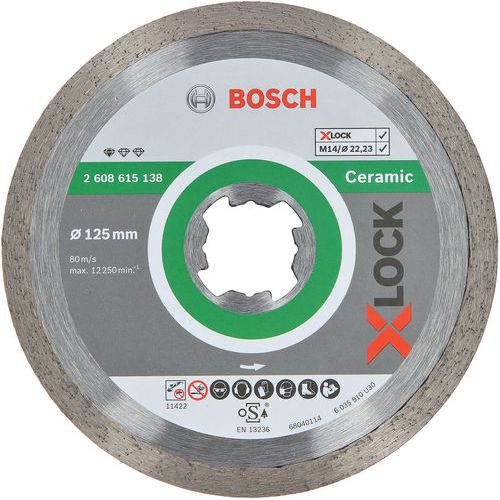 Discos de corte diamantados X-lock Standard for Ceramic – Bosch