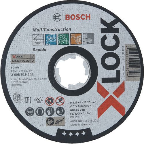 Discos de corte X-lock para materiais diversos – Bosch