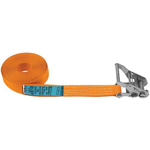 Correia de estiva com esticador de roquete – TMU: 1000 kg Correia de estiva com esticador de roquete – TMU: 1000 kg