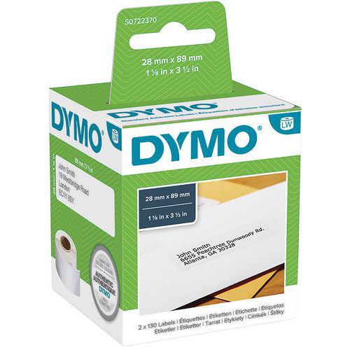 Etiqueta para impressoras de etiquetas Dymo LabelWriter
