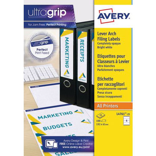 Etiqueta branca para lombada de pasta de arquivo Etiqueta branca para lombada de pasta de arquivo