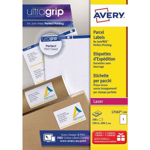 Etiqueta de expedição Ultragrip – impressão a laser
