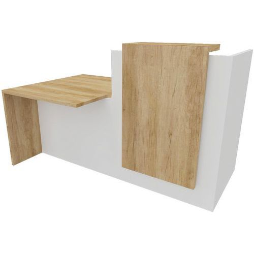 Banco de receção com acesso a PMR – C.180 cm Fifty Fifty – Buronomic